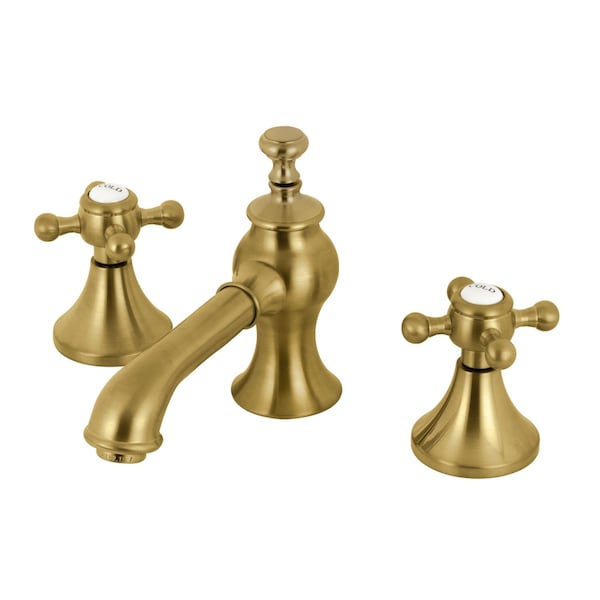 KC7067BX English Country 8" Widespread Bathroom Faucet, Brushed Brass